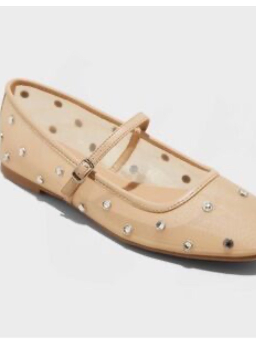 8.5 wild fable Women's Elsa Mesh Ballet Flats with memory foam insole - Picture 2 of 9